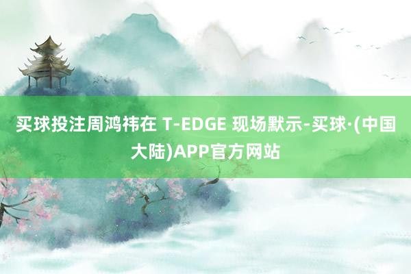 买球投注周鸿祎在 T-EDGE 现场默示-买球·(中国大陆)APP官方网站